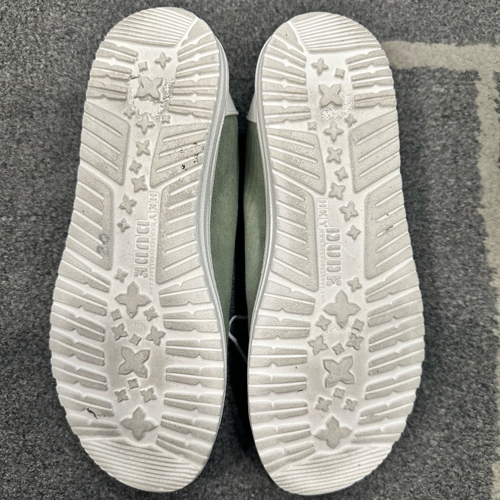 Hey Dude Green and White Loafers Slip-Ons - Picture 5 of 5